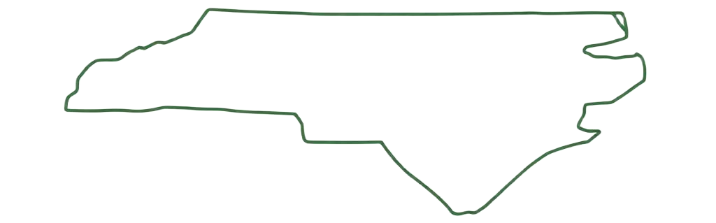Illustrated map of North Carolina